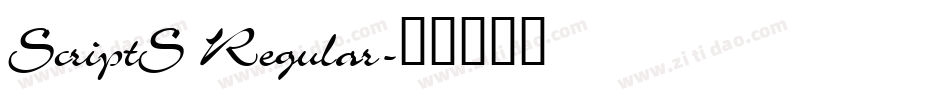 ScriptS Regular字体转换